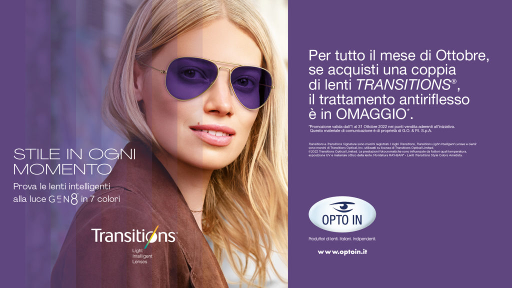 Promozione TRANSITIONS Ottobre 2022